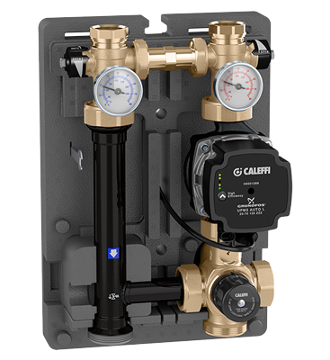 Grupo regulador de temperatura Caleffi para instalaciones de calefacción