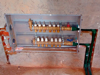 Caja con colectores