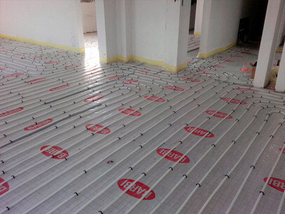 Instalación de calefacción por piso radiante, Saltillo, Coahuila