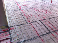 Tubería para calefacción instalada
