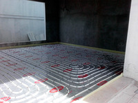 Habitación con suelo radiante