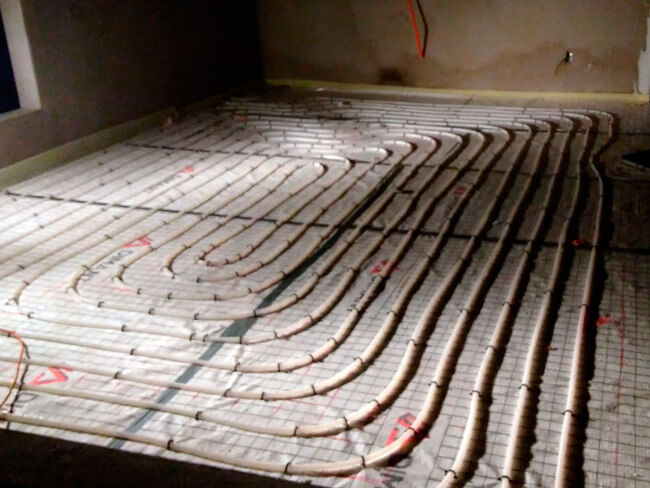 Instalación de calefacción por suelo radiante, Capultitlán, Toluca