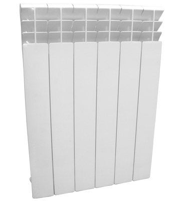 Radiador de aluminio para calefacción hidrónica 600mm