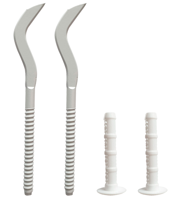 Soporte para instalación de radiadores de aluminio